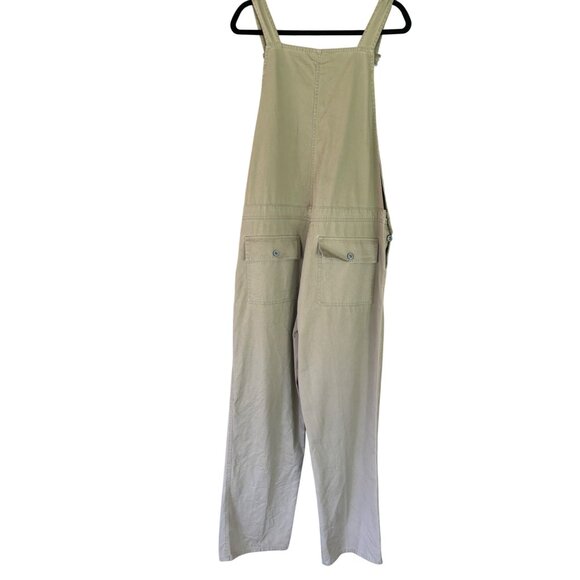 Polo Jeans Co. Ralph Lauren Vintage Beige Denim Overalls Relaxed Fit Adjustable - Picture 3 of 15